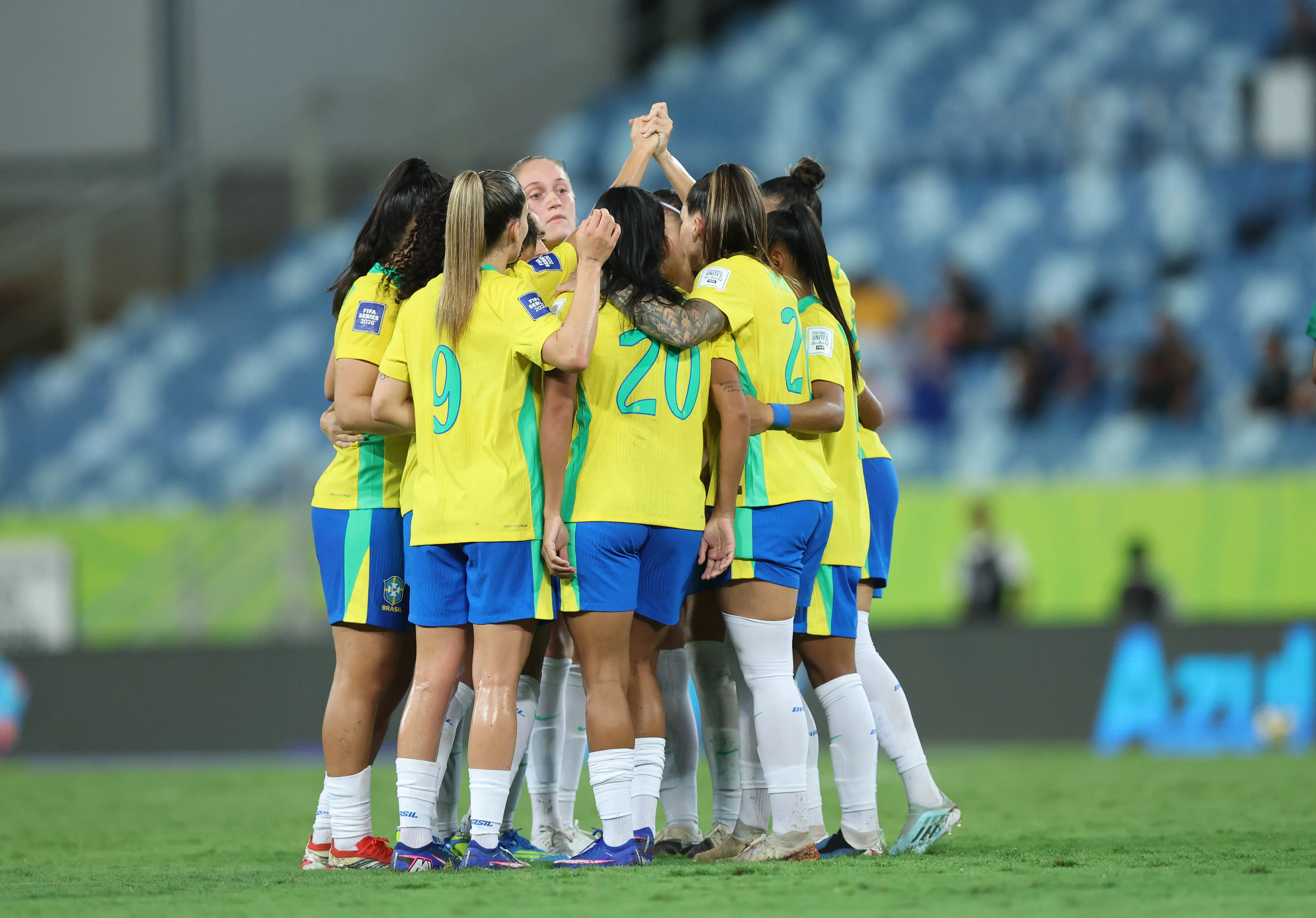 Jogadoras da Seleção Feminina reunidas - Foto: Lívia Villas Boas/CBF