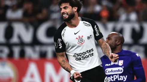 Yuri Alberto em Corinthians x Santa Fé pela Libertadores 2026. Foto: Ettore Chiereguini/AGIF