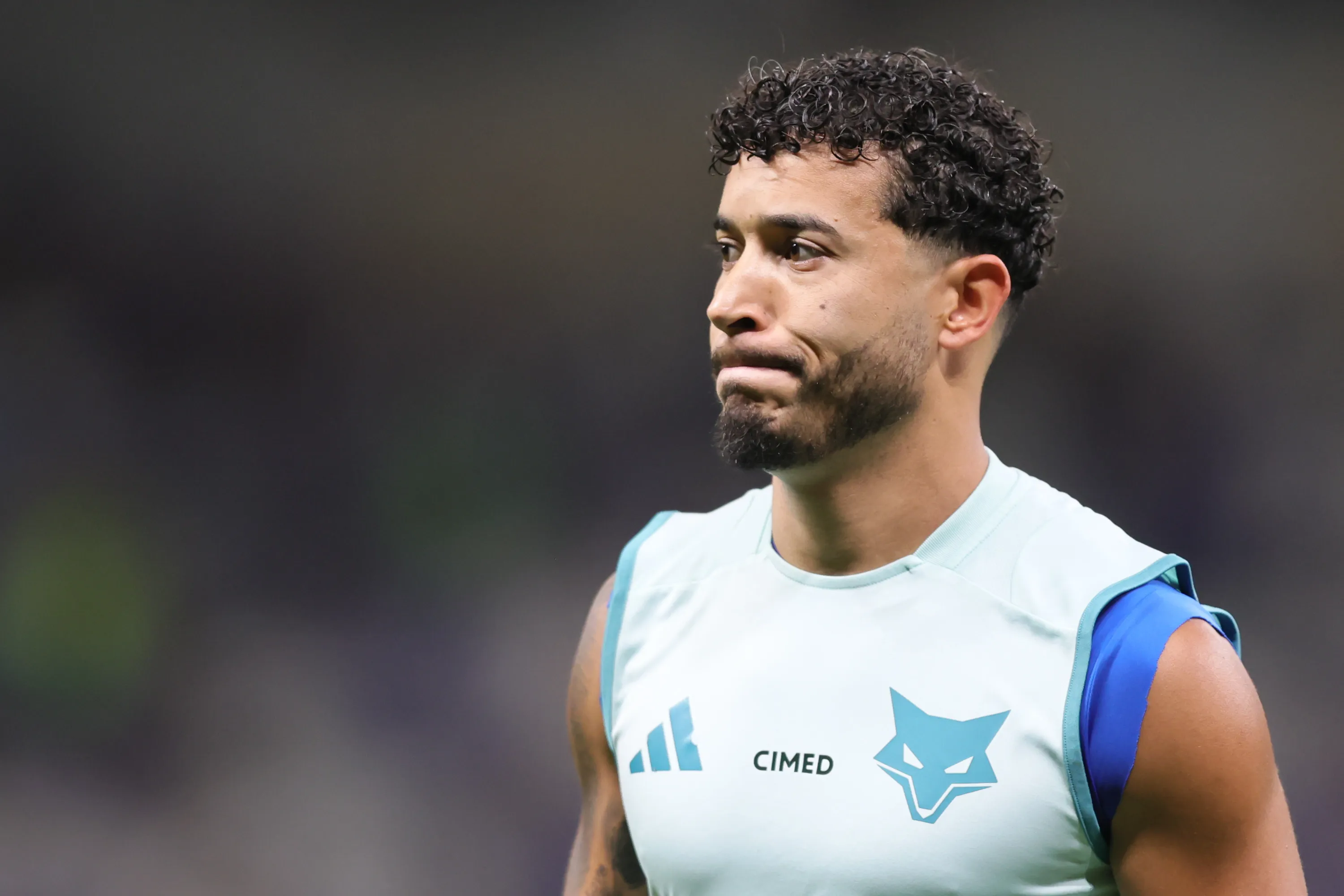 MG – BELO HORIZONTE – 23/08/2025 – BRASILEIRO A 2025, CRUZEIRO X INTERNACIONAL – William jogador do Cruzeiro durante aquecimento antes da partida contra o Internacional no estadio Mineirao pelo campeonato Brasileiro A 2025. Foto: Gilson Lobo/AGIF