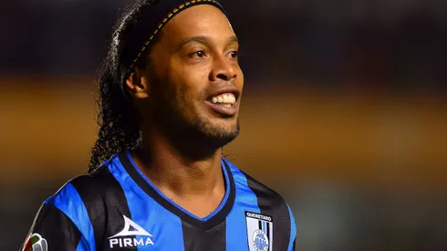 Arquivo - Mexico - 20/06/2015 - RONALDINHO GAUCHO ANUNCIA SAIDA DO QUERETARO - O atacante Ronaldinho Gaucho anunciou sua saída do Queretaro apos nove meses atuando pelo clube. Foto de arquivo de 17/09/2014. Foto: Elizabeth Fuentes/Jam Media/AGIF