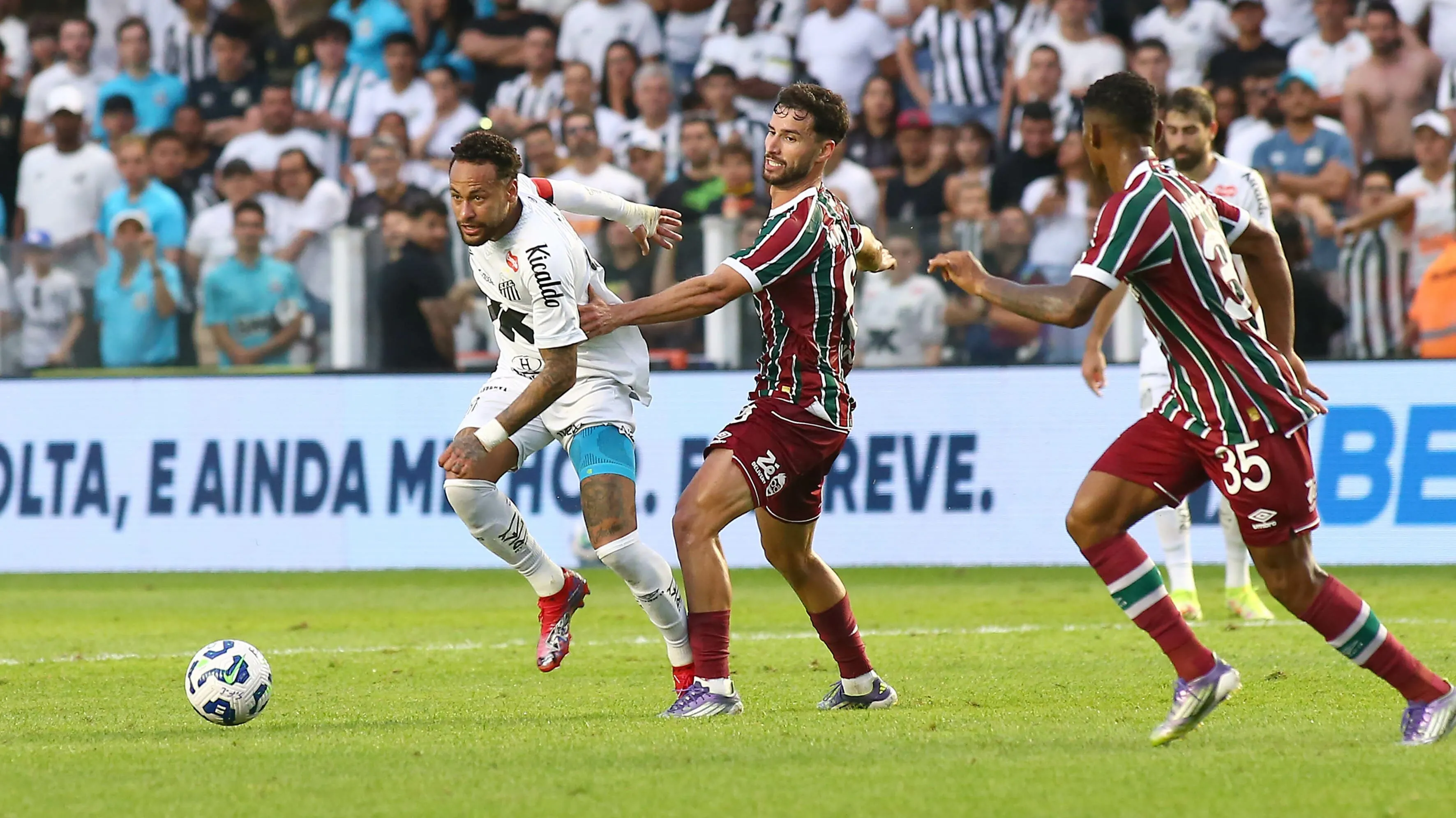 Neymar em Santos x Fluminense. Foto: Mauricio De Souza/AGIF