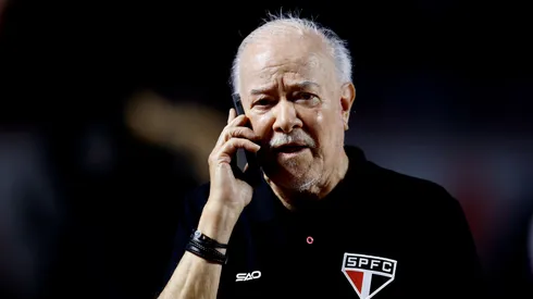 Harry Massis Jr. presidente do São Paulo antes da partida contra o Palmeiras no estádio Morumbi pelo campeonato Brasileiro A 2026. Foto: Marcello Zambrana/AGIF