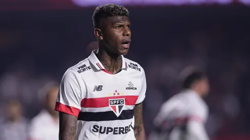 Arboleda jogador do São Paulo durante partida contra o Atlético-MG no estádio Morumbi pelo campeonato Copa Do Brasil 2024. Foto: Ettore Chiereguini/AGIF