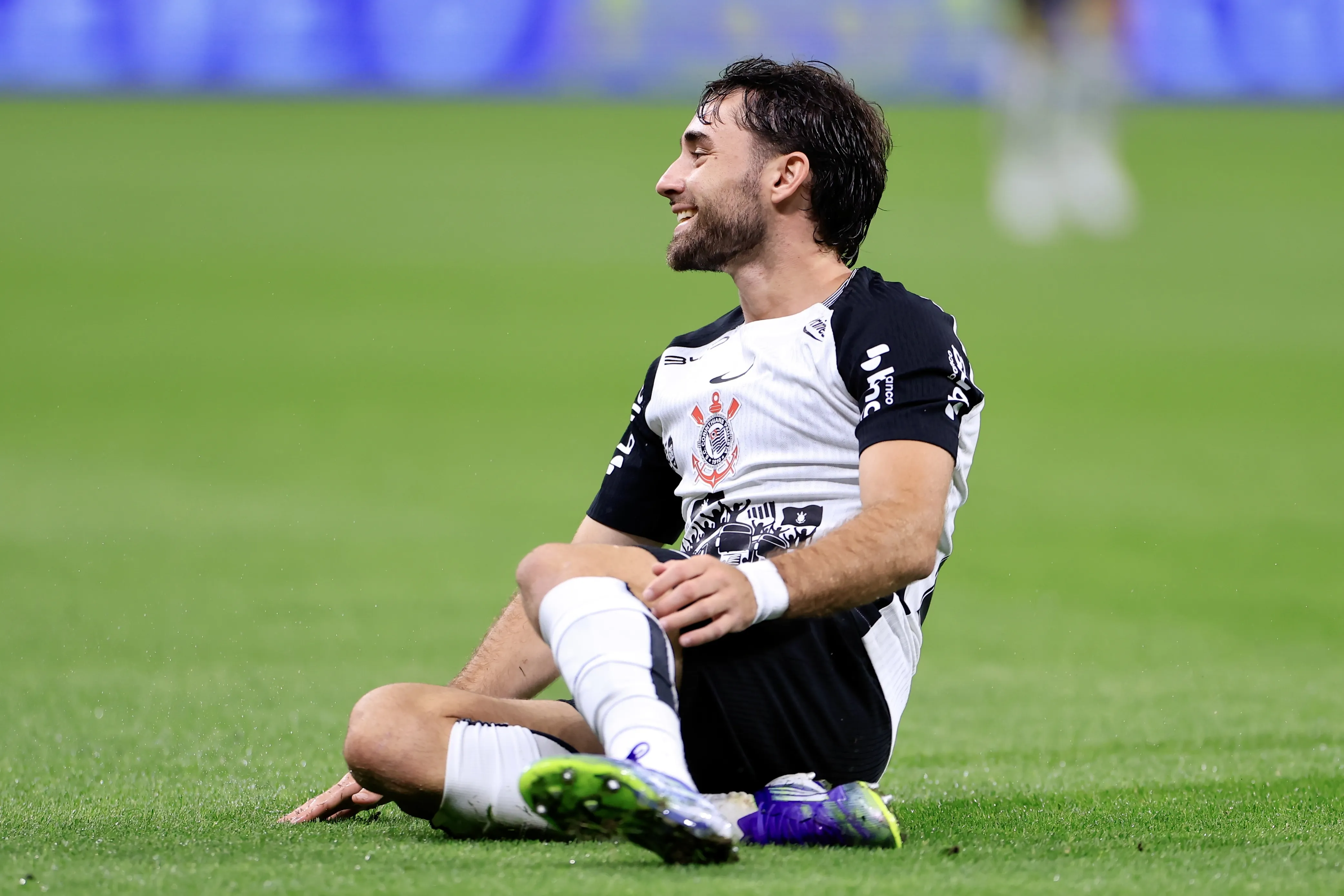 Pedro milans jogador do Corinthians durante partida contra o Capivariano no estadio Arena Corinthians pelo campeonato Paulista 2026. Foto: Marcello Zambrana/AGIF