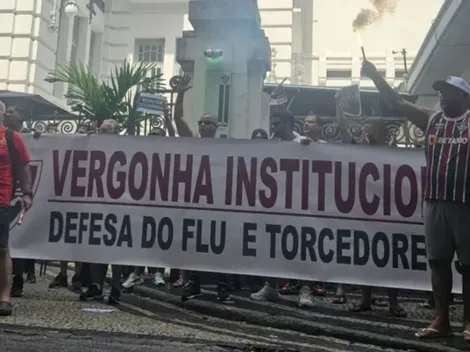 Protesto nas Laranjeiras aumenta pressão sobre diretoria do Fluminense