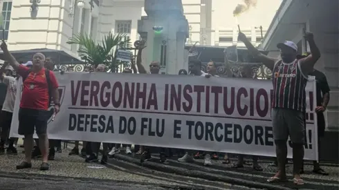 Torcida do Fluminense nas Laranjeiras. Foto: Wilson Pimentel/ Agência RTI Esporte