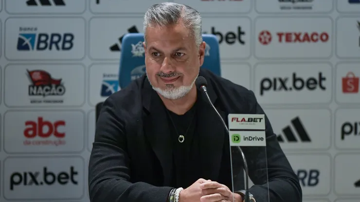 Jose Boto dirigente durante sua apresentação oficial do jogador Danilo do Flamengo em coletiva de imprensa realizada no Maracanã. Foto: Thiago Ribeiro/AGIF