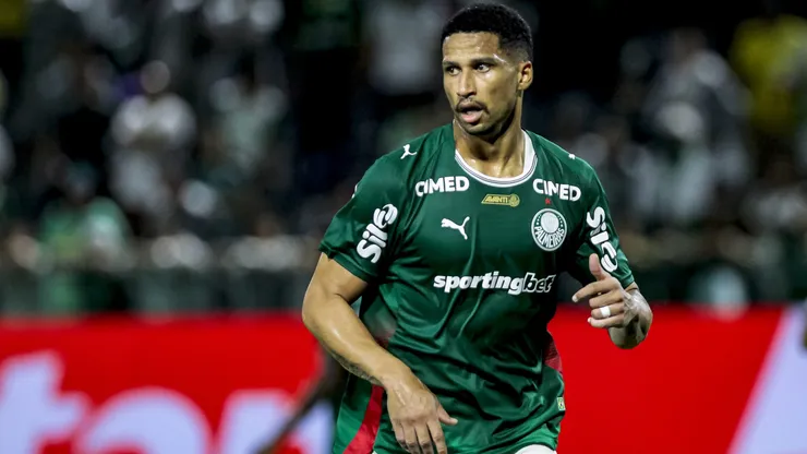 Murilo jogador do Palmeiras durante partida contra o Vitoria no estadio Arena Barueri pelo campeonato Brasileiro A 2026.