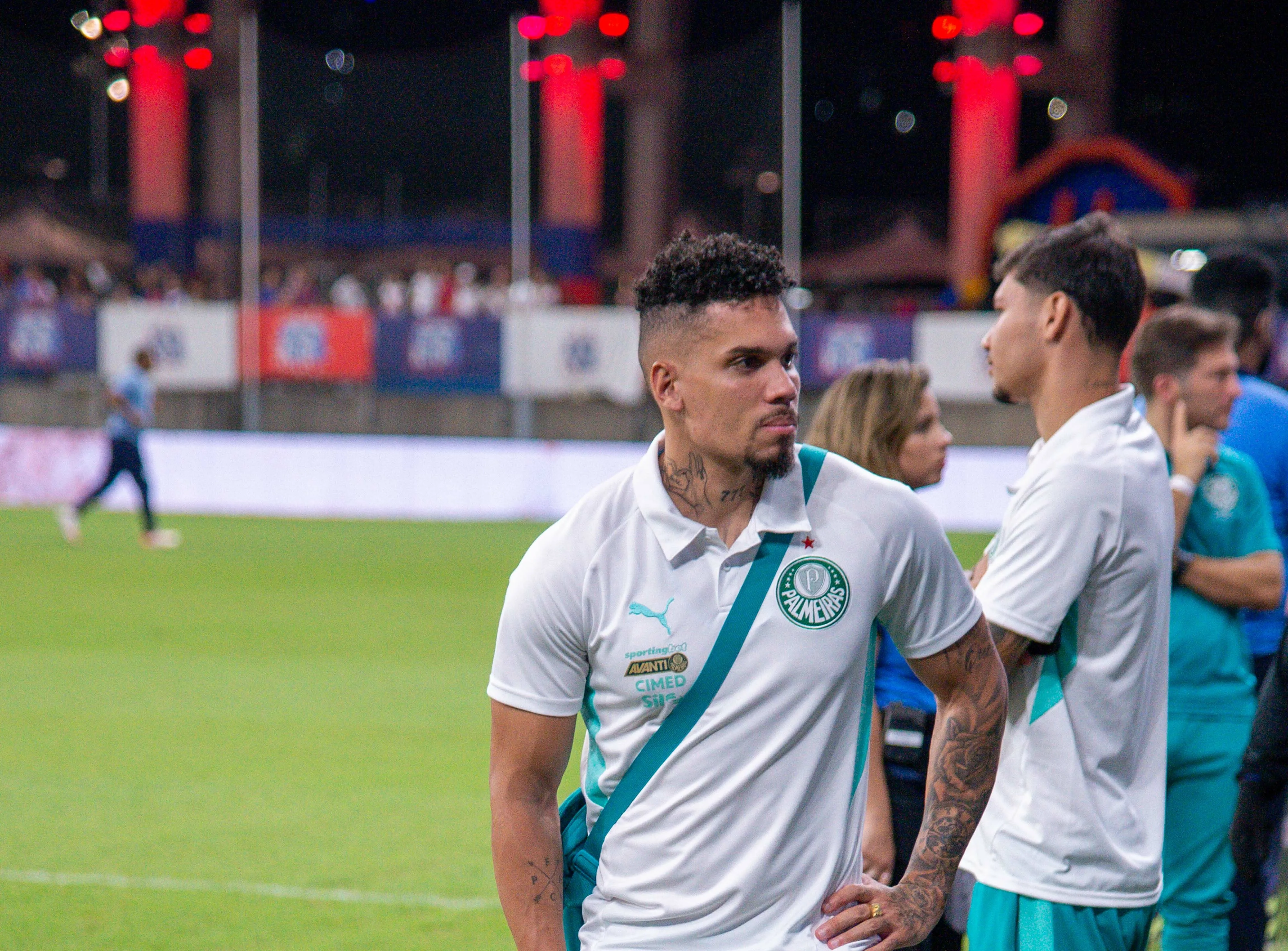 BA – SALVADOR – 05/04/2026 – BRASILEIRO A 2026, BAHIA X PALMEIRAS – Paulinho jogador do Palmeiras durante partida contra o Bahia no estadio Arena Fonte Nova pelo campeonato Brasileiro A 2026. Foto: Jhony Pinho/AGIF