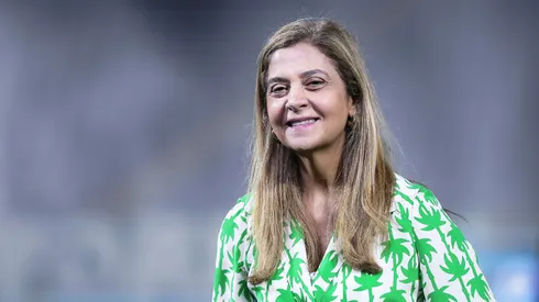 leila pereira presidente do Palmeiras durante partida contra o Grêmio no estádio Arena Barueri pelo campeonato Brasileiro A 2026. Foto: Ettore Chiereguini/AGIF