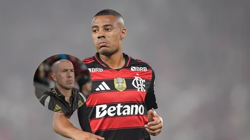 De la Cruz jogador do Flamengo durante partida contra o Sport/ Leonardo Jardim técnico do Flamengo durante partida contra o Bahia (Imagem: Thiago Ribeiro/AGIF)