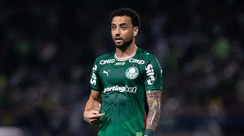 Felipe Anderson jogador do Palmeiras durante partida contra o Novorizontino no estadio Arena Barueri pelo campeonato Paulista 2026. Foto: Ettore Chiereguini/AGIF