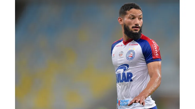 RJ - Rio de Janeiro - 12/10/2019 - Brasileiro A 2019, Fluminense x Bahia -Arthur Caike jogador do Bahia durante partida contra o Fluminense no estadio Maracana pelo campeonato Brasileiro A 2019. Foto: Thiago Ribeiro/AGIF
