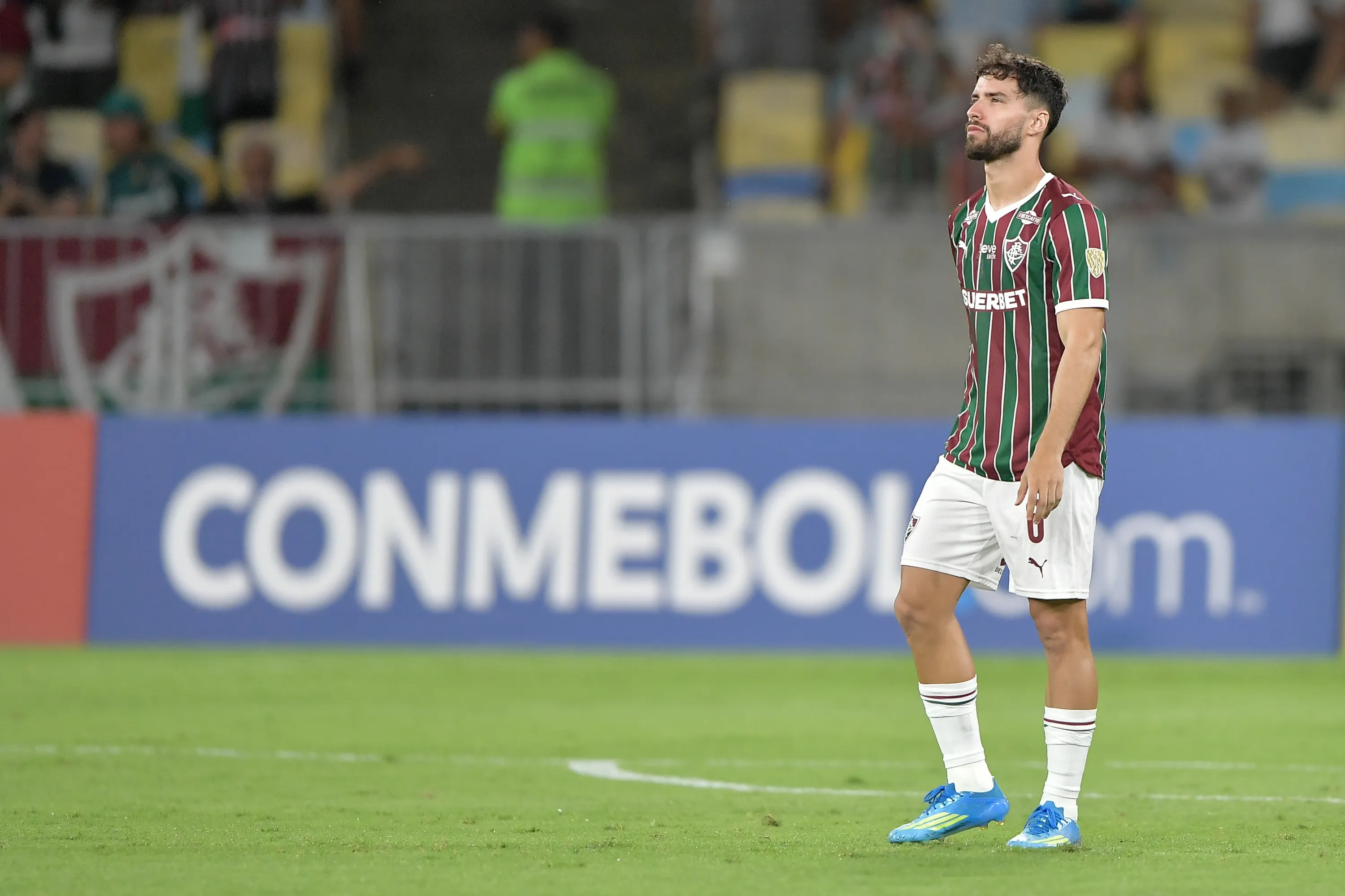 RJ – RIO DE JANEIRO – 15/04/2026 – COPA LIBERTADORES 2026, FLUMINENSE X INDEPENDIENTE RIVADAVIA – Martinelli jogador do Fluminense durante partida contra o Independiente no estadio Maracana pelo campeonato Copa Libertadores 2026. Foto: Thiago Ribeiro/AGIF