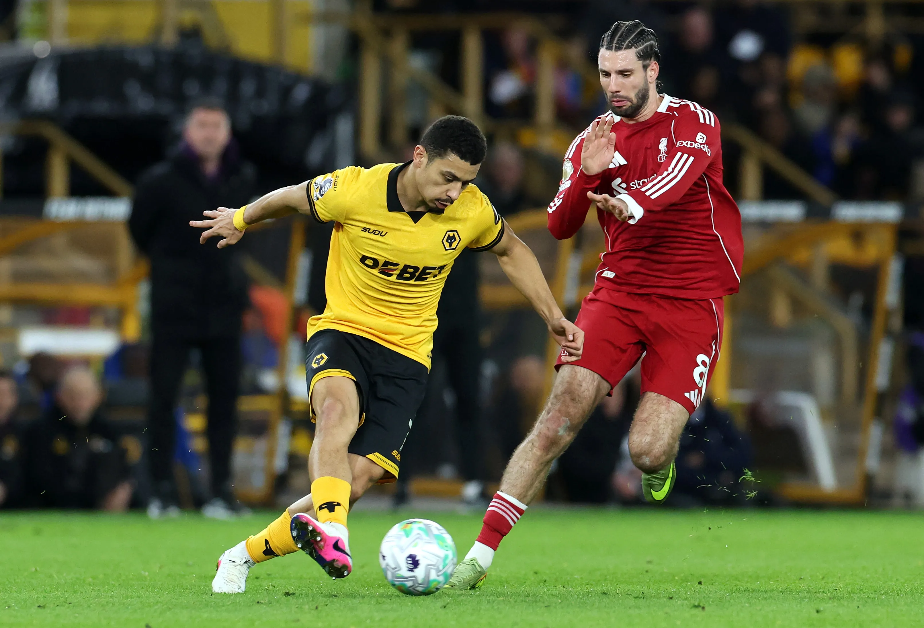 André atuando em Wolverhampton x Liverpool – (Photo by David Rogers/Getty Images)