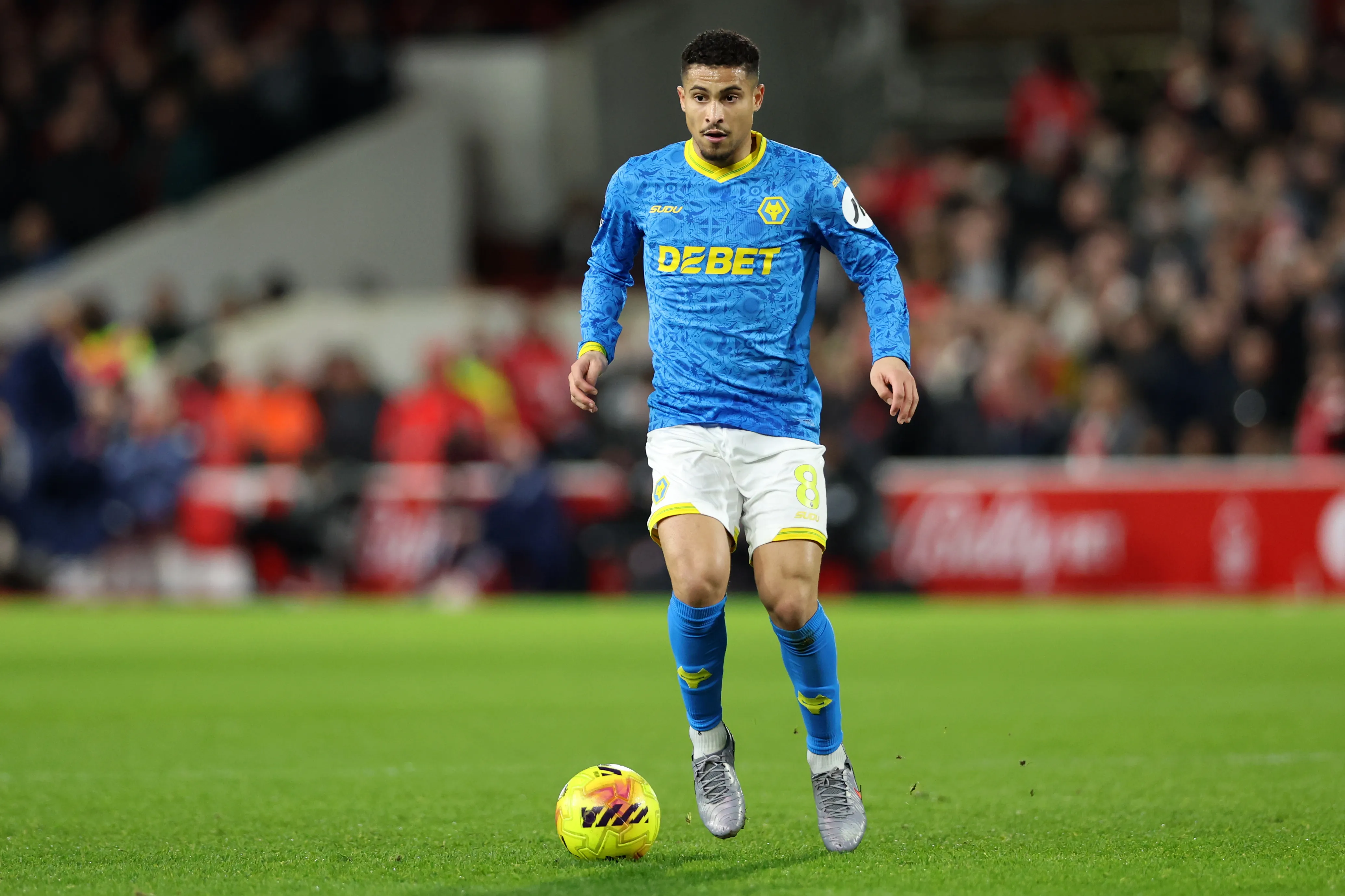 João Gomes atuando no Wolverhampton – (Photo by Morgan Harlow/Getty Images)