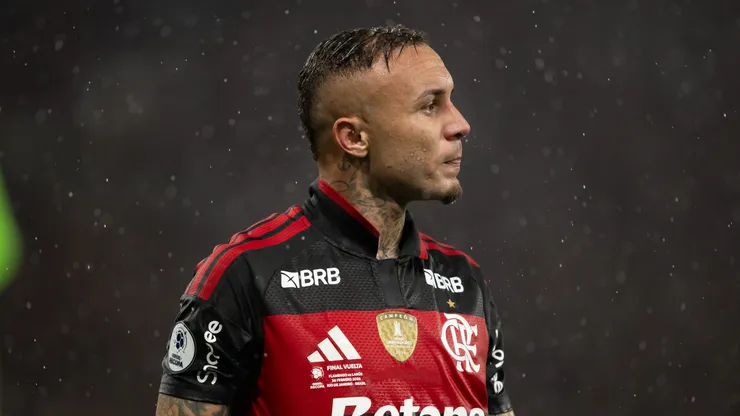 Everton Cebolinha jogador do Flamengo durante partida contra o Lanus no estadio Maracana pelo campeonato [COMPETICAO]. Foto: Jorge Rodrigues/AGIF