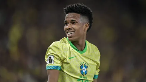Estevao jogador do Brasil durante partida contra o Chile no estadio Maracana pelo campeonato Eliminatorias Copa Do Mundo 2026.