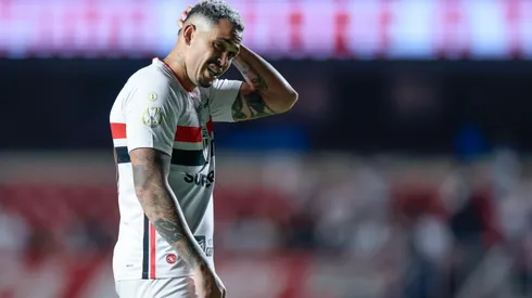 SP – SAO PAULO – 21/04/2026 – COPA DO BRASIL 2026, SAO PAULO X JUVENTUDE – Luciano jogador do Sao Paulo lamenta durante partida contra o Juventude no estadio Morumbi pelo campeonato Copa Do Brasil 2026. Foto: Marcello Zambrana/AGIF
