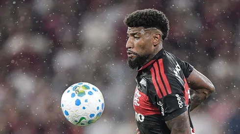 Royal jogador do Flamengo durante partida contra o Remo no estadio Maracana pelo campeonato Brasileiro A 2026. Foto: Thiago Ribeiro/AGIF