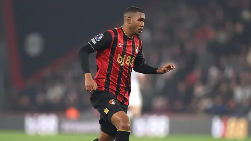Rayan of AFC Bournemouth runs with the ball during the Premier League match between Bournemouth and Manchester United at Vitality Stadium on March 20, 2026 in Bournemouth, England. (Photo by Warren Little/Getty Images)