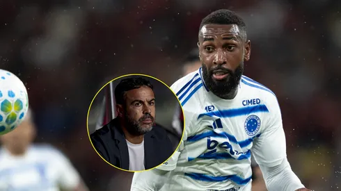 Gerson jogador do Cruzeiro durante partida contra o Flamengo/Artur Jorge técnico do Cruzeiro durante partida contra o São Paulo (Imagem: Jorge Rodrigues/AGIF/Marco Miatelo/AGIF)