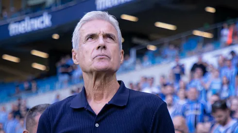 Luís Castro tecnico do Gremio durante partida contra o Juventude no estadio Arena do Gremio pelo campeonato Gaucho 2026.