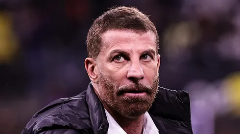 Pedrinho presidente do Vasco durante partida contra o Corinthians no estadio Arena Corinthians pelo campeonato Copa Do Brasil 2025. Foto: Fabio Giannelli/AGIF