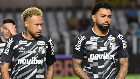 Neymar e Gabigol, atacantes do Santos. Foto: Jota Erre/AGIF