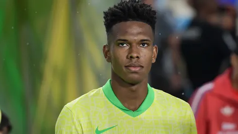 Estevao jogador do Brasil durante partida contra o Chile no estadio Maracana pelo campeonato Eliminatorias Copa Do Mundo 2026. Foto: Thiago Ribeiro/AGIF