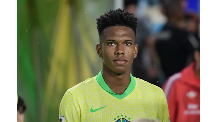 Estevao jogador do Brasil durante partida contra o Chile no estadio Maracana pelo campeonato Eliminatorias Copa Do Mundo 2026. Foto: Thiago Ribeiro/AGIF