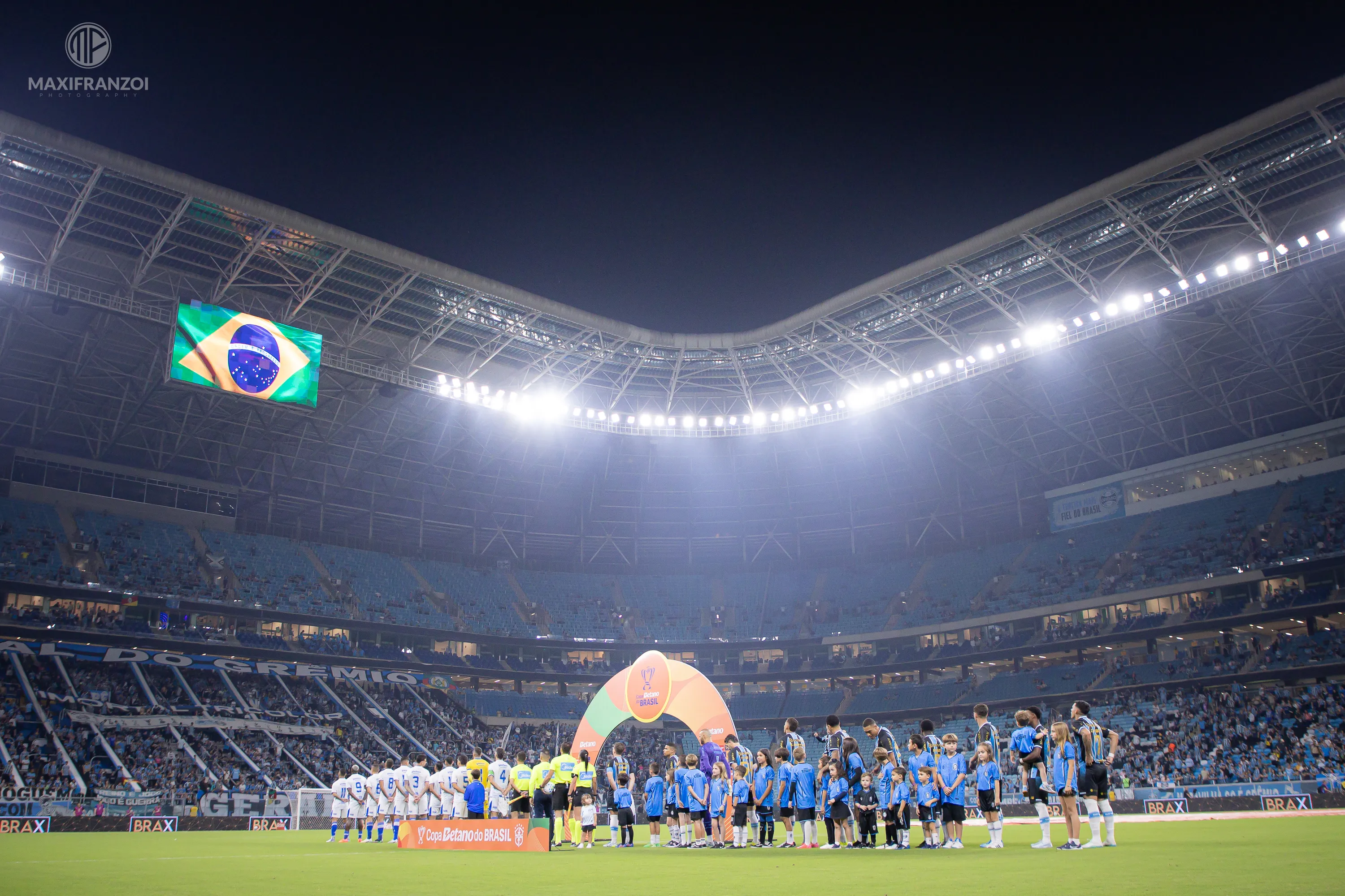 Vista geral do estadio Arena do Gremio para partida entre Gremio e Confianca pelo campeonato Copa Do Brasil 2026. Foto: Maxi Franzoi/AGIF