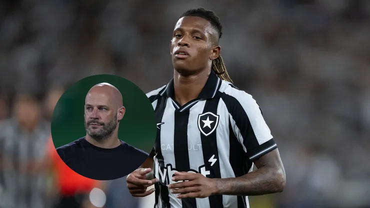 Danilo jogador do Botafogo durante partida contra o Chapecoense/Franclim Carvalho técnico do Botafogo durante partida contra o Chapecoense (Imagem: Jorge Rodrigues/AGIF/Liamara Polli/AGIF)