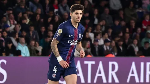 Lucas Beraldo, ex-São Paulo, ganha elogios do técnico do PSG. Foto: Catherine Steenkeste for Qatar Airways/Getty Images