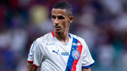 Luciano Juba jogador do Bahia durante partida contra o Palmeiras no estádio Arena Fonte Nova pelo campeonato Brasileiro A 2026. Foto: Jhony Pinho/AGIF