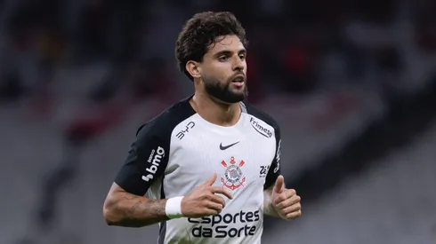 Yuri Alberto jogador do Corinthians durante partida contra o Internacional no estadio Arena Corinthians pelo campeonato Brasileiro A 2026. Foto: Ettore Chiereguini/AGIF
