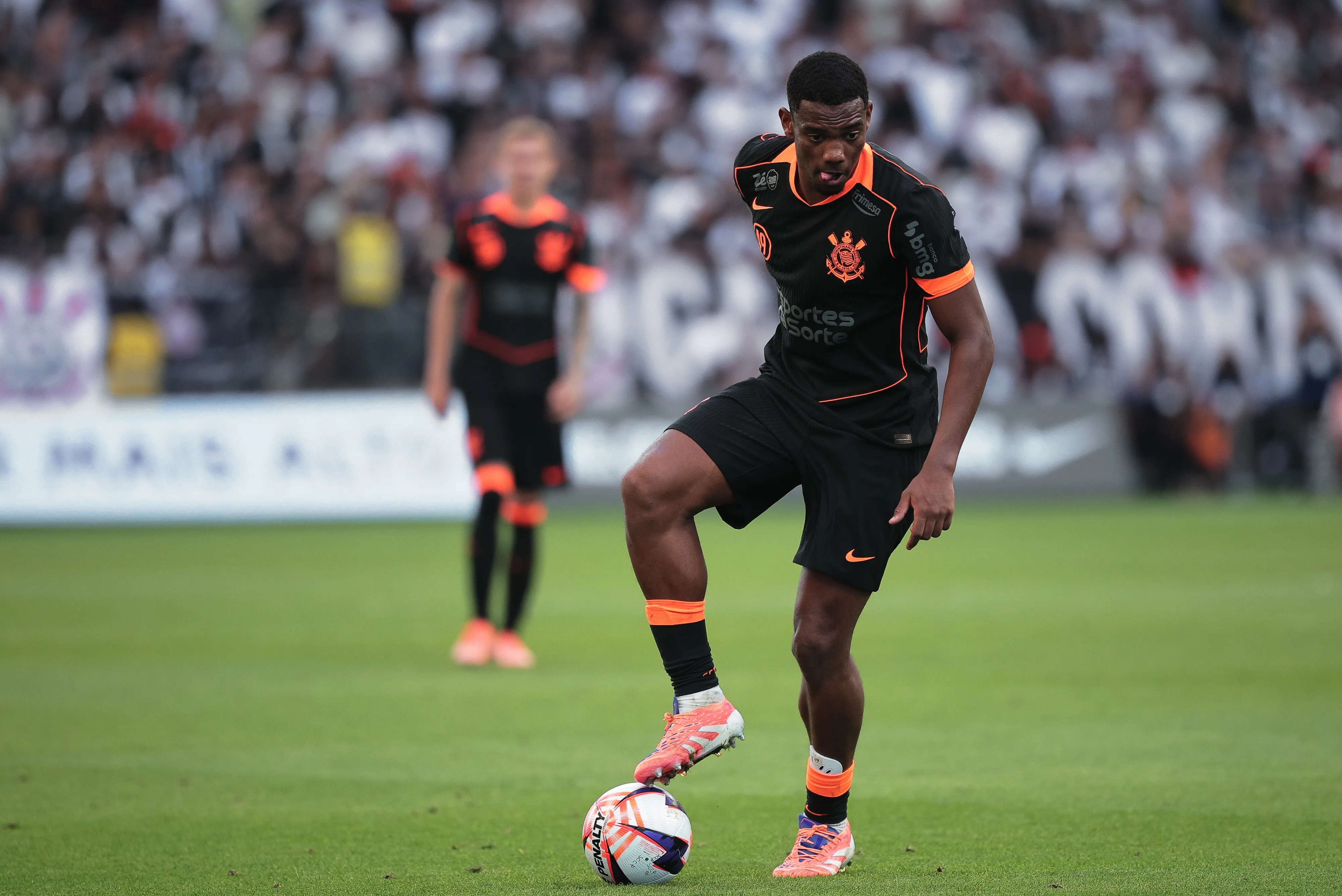 SP – SAO PAULO – 11/01/2026 – PAULISTA 2026, CORINTHIANS X PONTE PRETA – Joao Vitor jogador do Corinthians durante partida contra o Ponte Preta no estadio Arena Corinthians pelo campeonato Paulista 2026. Foto: Ettore Chiereguini/AGIF