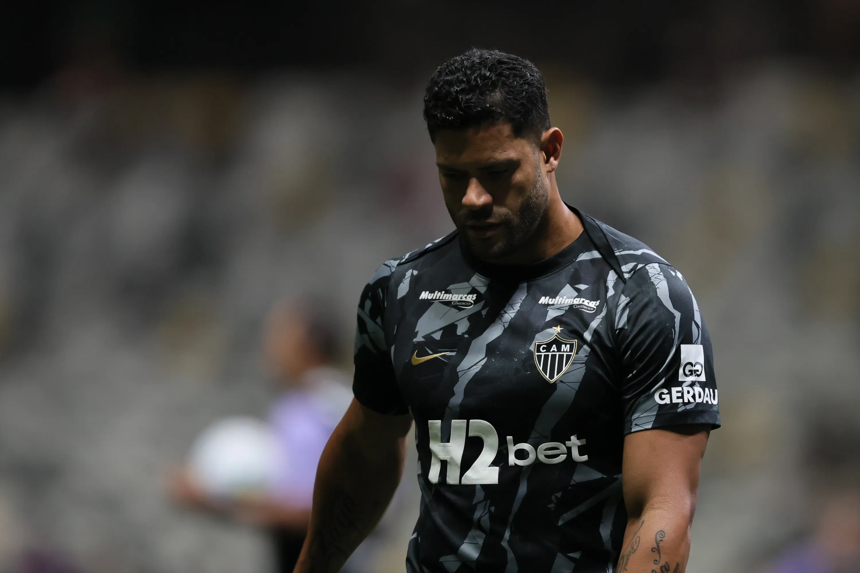 MG – BELO HORIZONTE – 23/04/2026 – COPA DO BRASIL 2026, ATLETICO X CEARA – Hulk jogador do Atletico durante aquecimento antes da partida contra o Ceara no estadio Arena MRV pelo campeonato Copa Do Brasil 2026. Foto: Gilson Lobo/AGIF