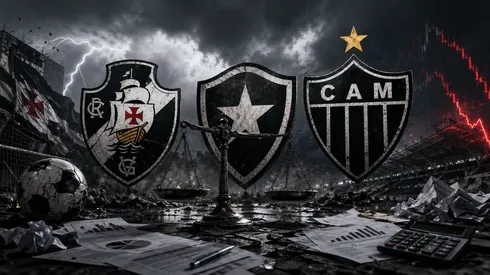 SAFs vivenciam crise no futebol brasileiro. Foto: Imagem feita com auxílio de IA por Antenados no Futebol