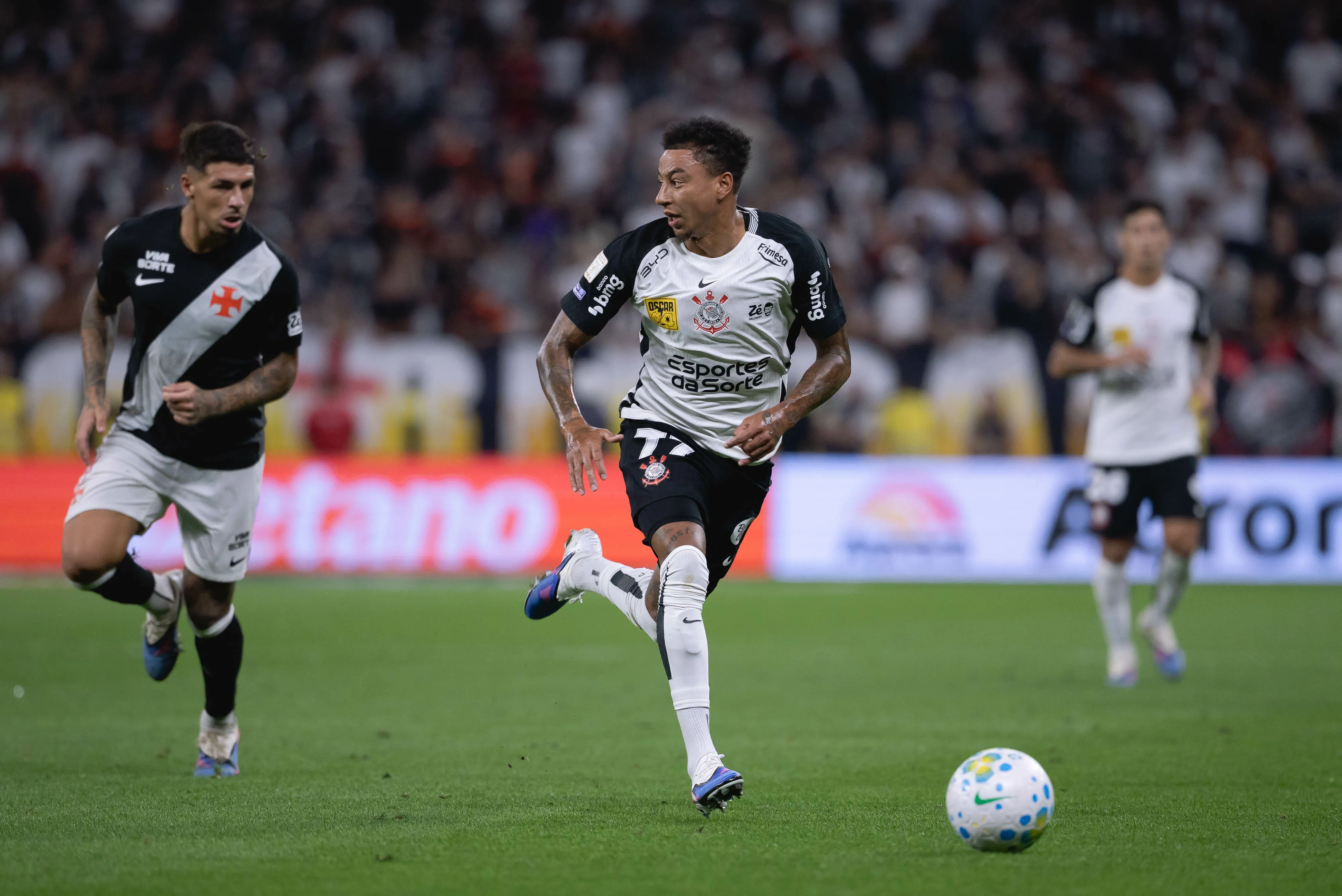 Jesse Lingard jogador do Corinthians durante partida contra o Vasco no estadio Arena Corinthians pelo campeonato Brasileiro A 2026. Foto: Ettore Chiereguini/AGIF