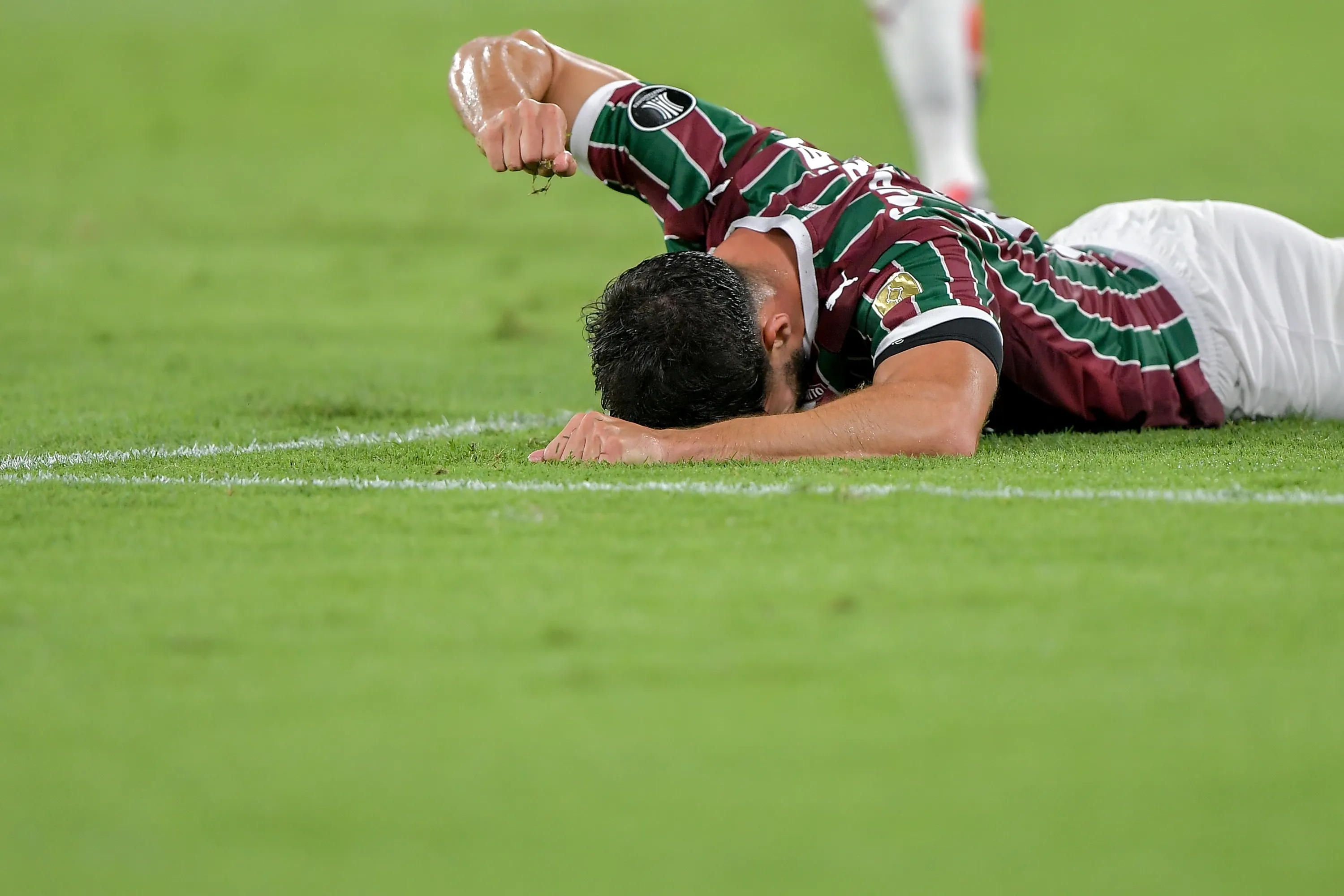 Martinelli jogador do Fluminense durante partida contra o Independiente no estadio Maracana pelo campeonato Copa Libertadores 2026. Foto: Thiago Ribeiro/AGIF