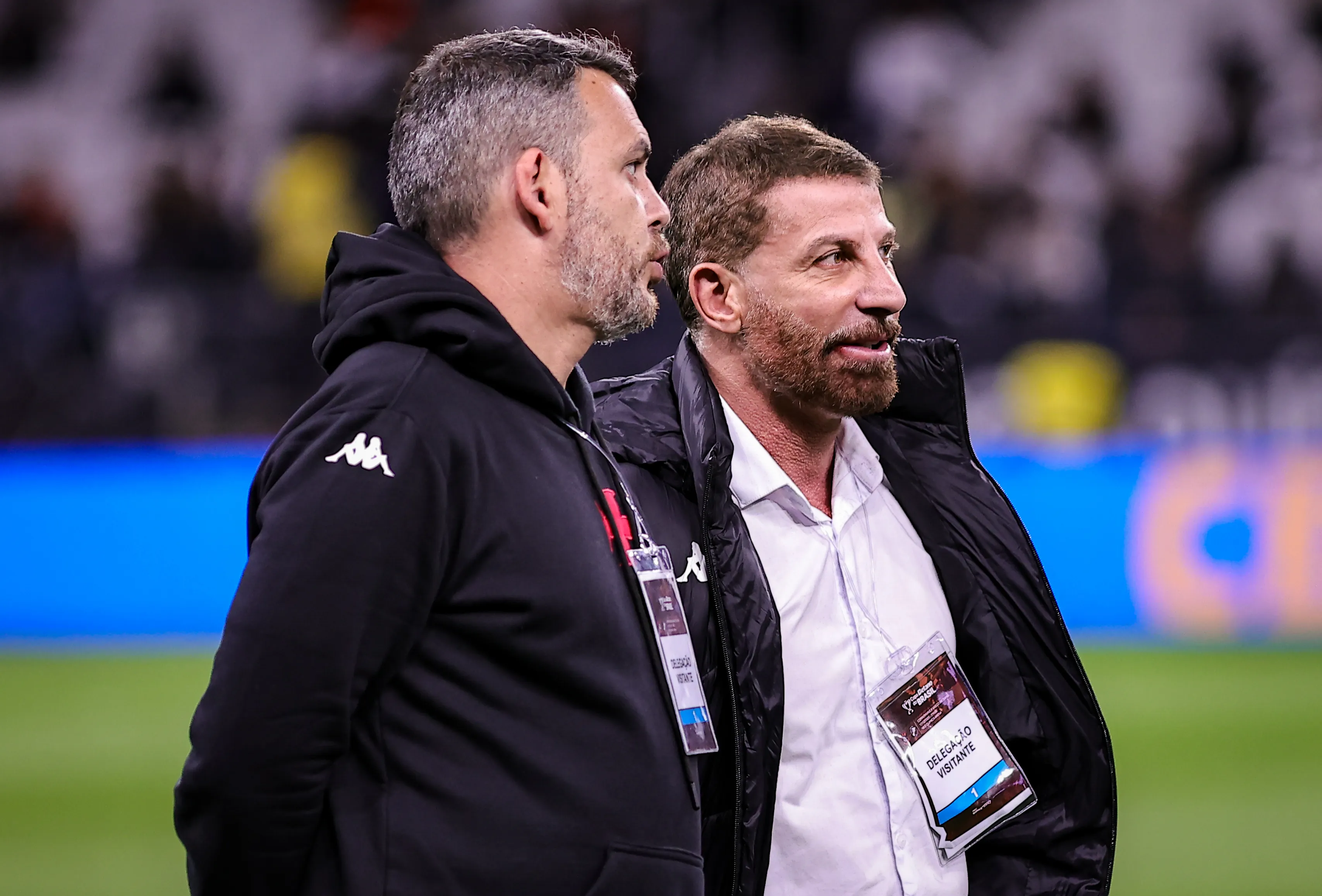 Pedrinho presidente do Vasco durante partida contra o Corinthians no estadio Arena Corinthians pelo campeonato Copa Do Brasil 2025. Foto: Fabio Giannelli/AGIF