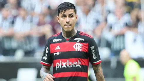 Erick Pulgar jogador do Flamengo durante partida contra o Atletico no estadio Arena MRV pelo campeonato Copa Do Brasil 2024. Foto: Gilson Lobo/AGIF