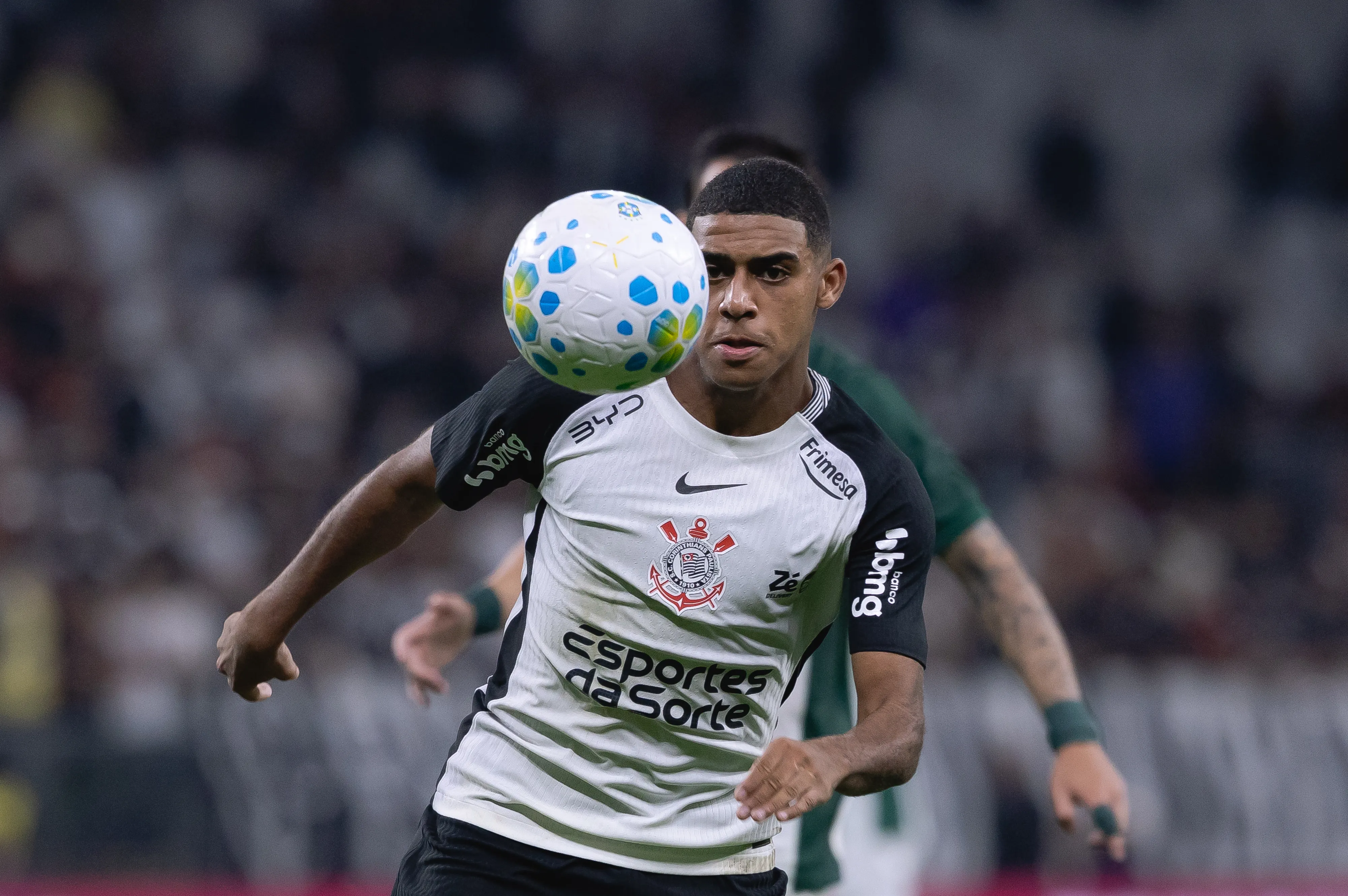 Gui Negao jogador do Corinthians durante partida contra o Coritiba no estadio Arena Corinthians pelo campeonato Brasileiro A 2026. Foto: Ettore Chiereguini/AGIF