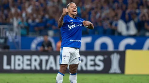 Matheus Pereira jogador do Cruzeiro comemora seu vitoria da partida contra o Boca Juniors no estadio Mineirao pelo campeonato Copa Libertadores 2026. Foto: Alessandra Torres/AGIF