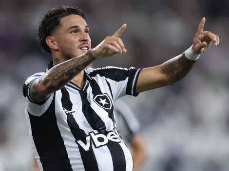 Mateo Ponte comemora vitória do Botafogo na Sul-Americana