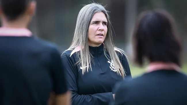 Emily Lima durante os treinos do Corinthians - Foto: Rodrigo Gazzanel/Corinthians