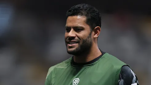 Hulk jogador do Atletico durante aquecimento antes da partida contra o Juventude no estadio Arena MRV pelo campeonato Copa Sul-Americana 2026. Foto: Gilson Lobo/AGIF