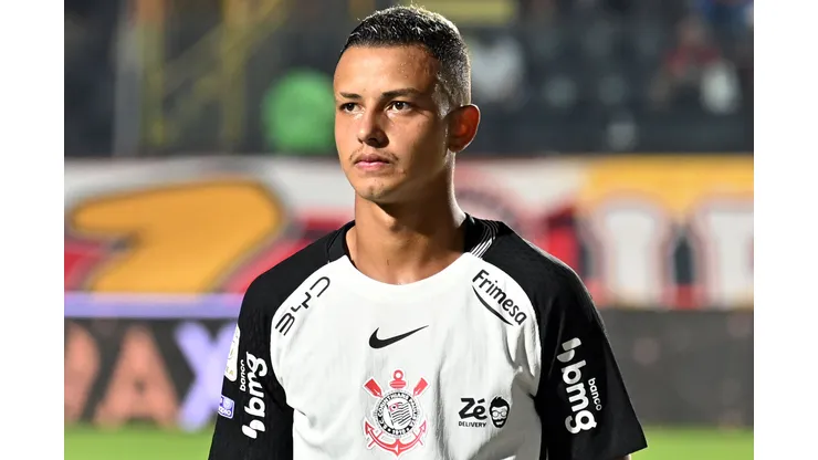 Kayke jogador do Corinthians durante partida contra o Vitoria no estadio Barradao pelo campeonato Brasileiro A 2026. Foto: Walmir Cirne/AGIF