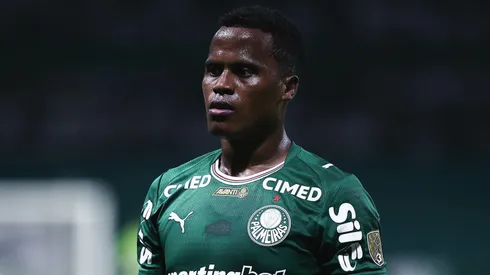 Jhon Arias jogador do Palmeiras durante partida contra o Sporting Cristal no estadio Arena Allianz Parque pelo campeonato Copa Libertadores 2026. Foto: Ettore Chiereguini/AGIF